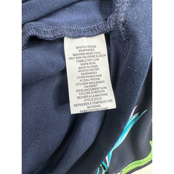 NEW Trina Turk Leaf/Tropical Print One Shoulder Mini Dress size 2‎ Multicolor - Picture 5 of 9